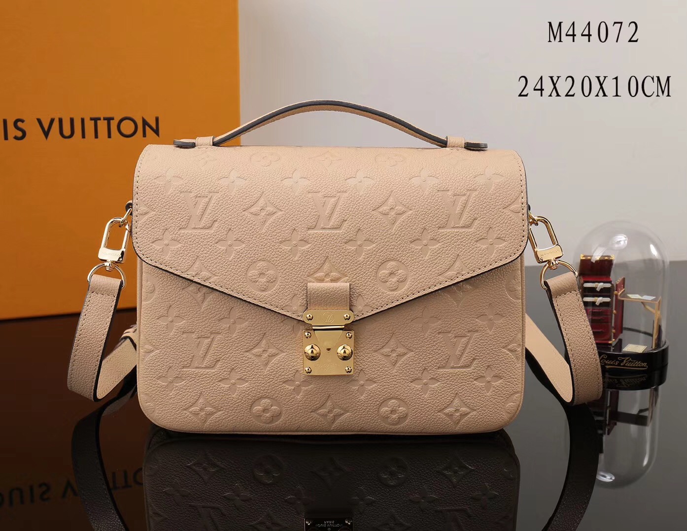 LV Louis Vuitton Pochette Metis Shoulder Leather bags M44072 Handbags Beige [LV1074] - $399.00 ...