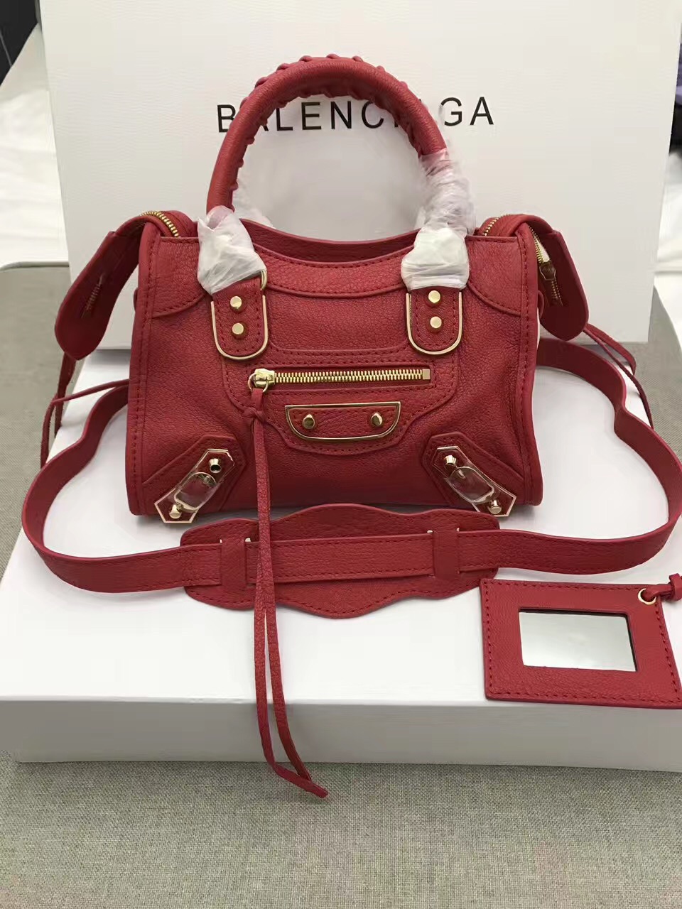 balenciaga city mini goatskin red handbags [balenciaga25] - $249.00 ...