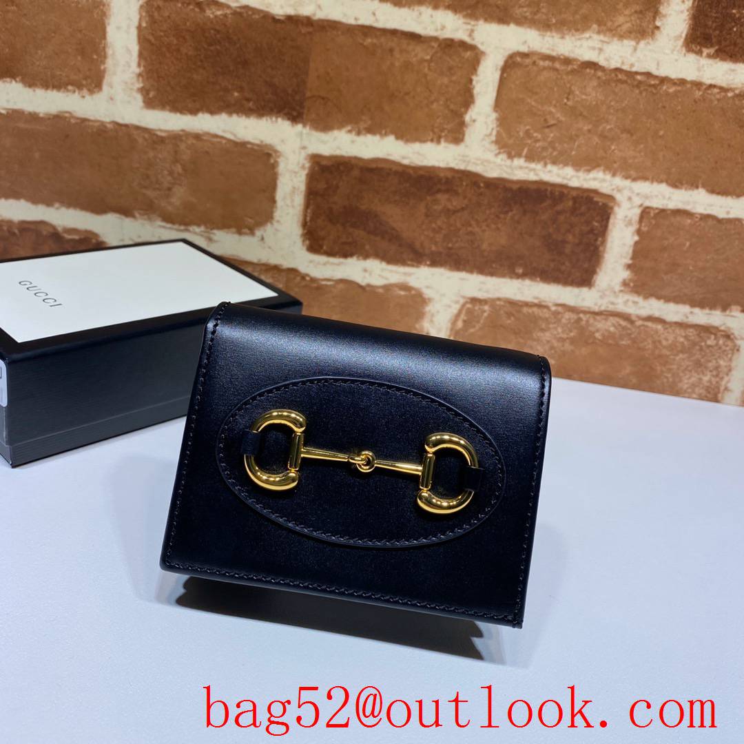 Gucci Horsebit 1955 Black leather Wallet Purse