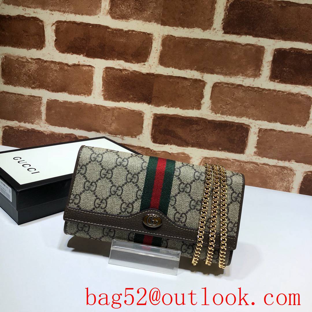 Gucci Ophidia GG small Wallet on chain woc Purse clutch