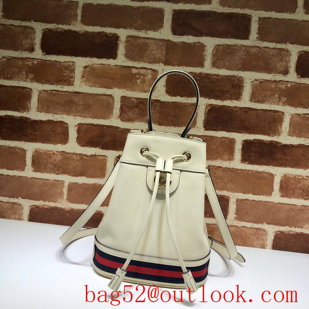 Gucci Ophidia cream calfskin Small Bucket Shoulder Bag