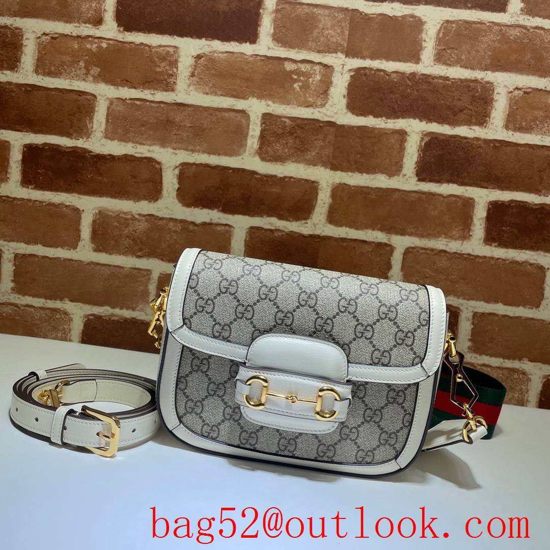 Gucci Horsebit 1955 Mini small white Shoulder Bag