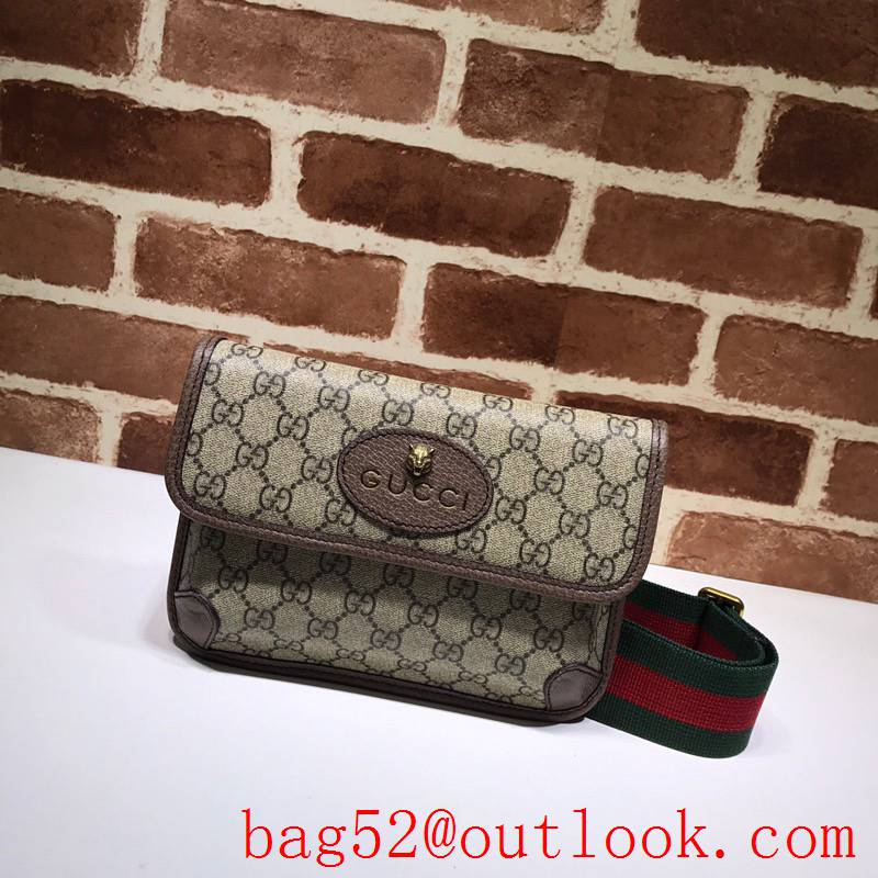 Gucci men small GG Supreme Shoulder Bag purse