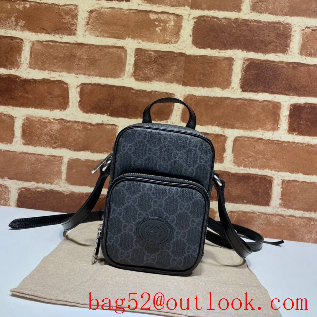 Gucci GG Men Vintage Small mini gray Shoulder Bag