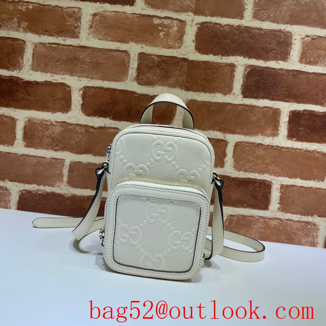 Gucci Signature Mini cream Leather GG Shoulder Bag