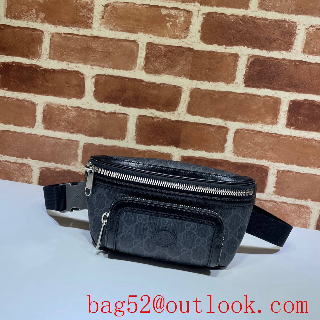 Gucci Supreme small GG Retro gray Belt Bag