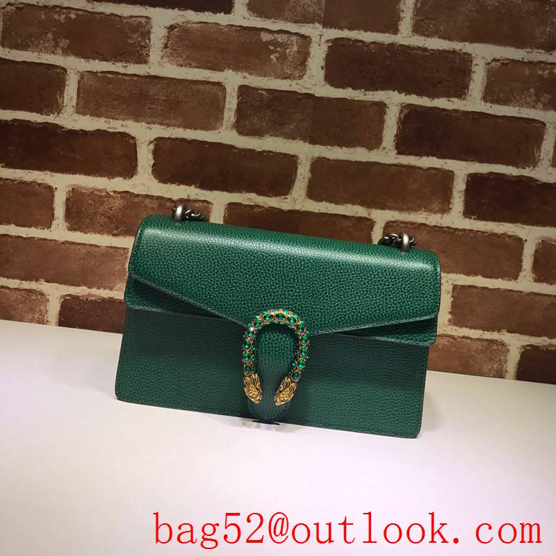 Gucci Dionysus Medium green calfskin Shoulder Bag purse