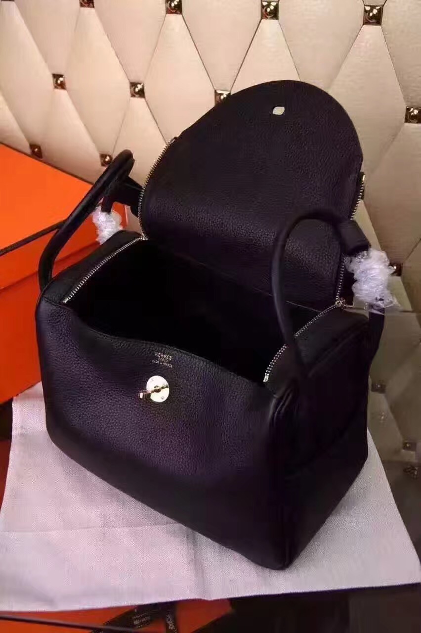Hermes Lindy black handbags