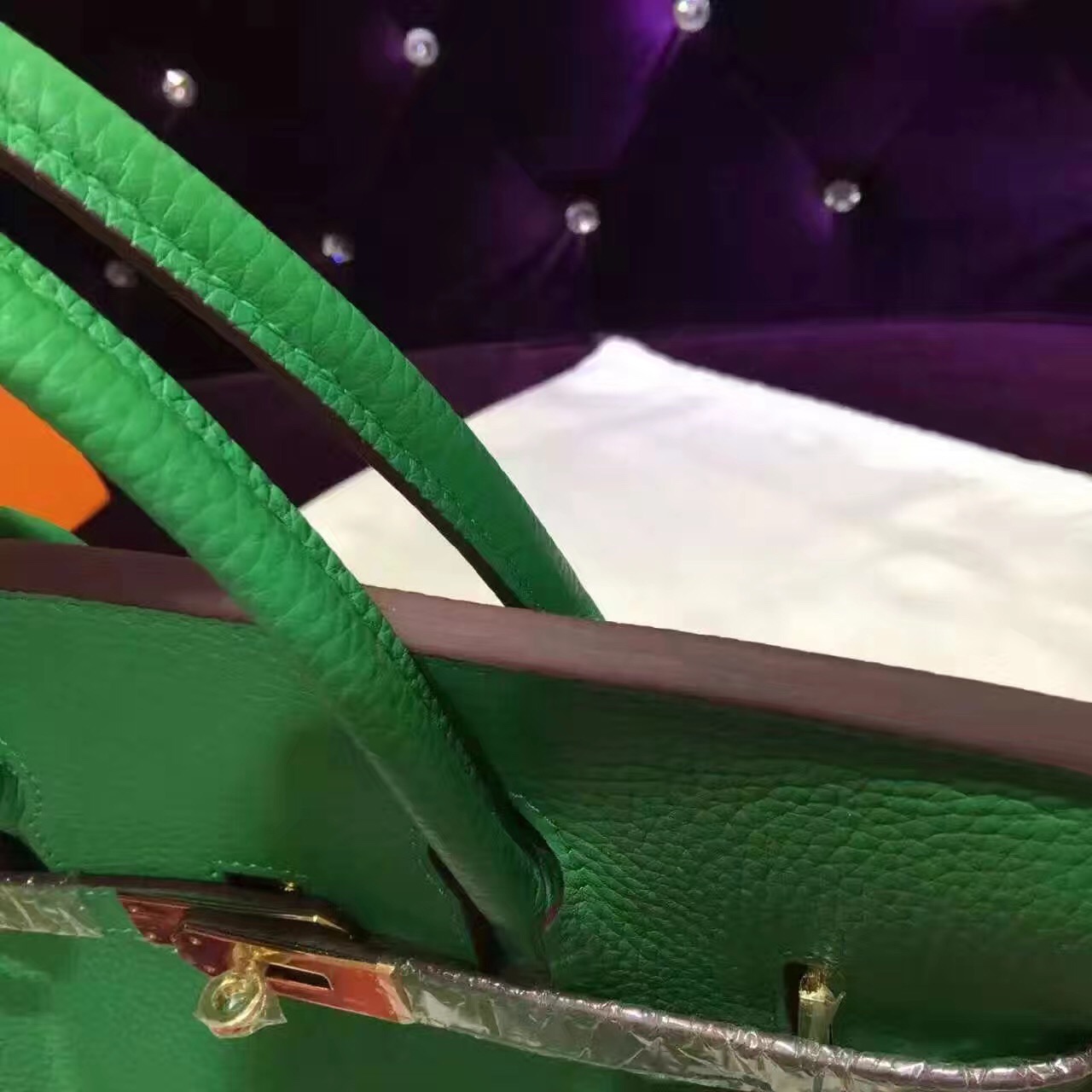 Hermes green Birkin handbags
