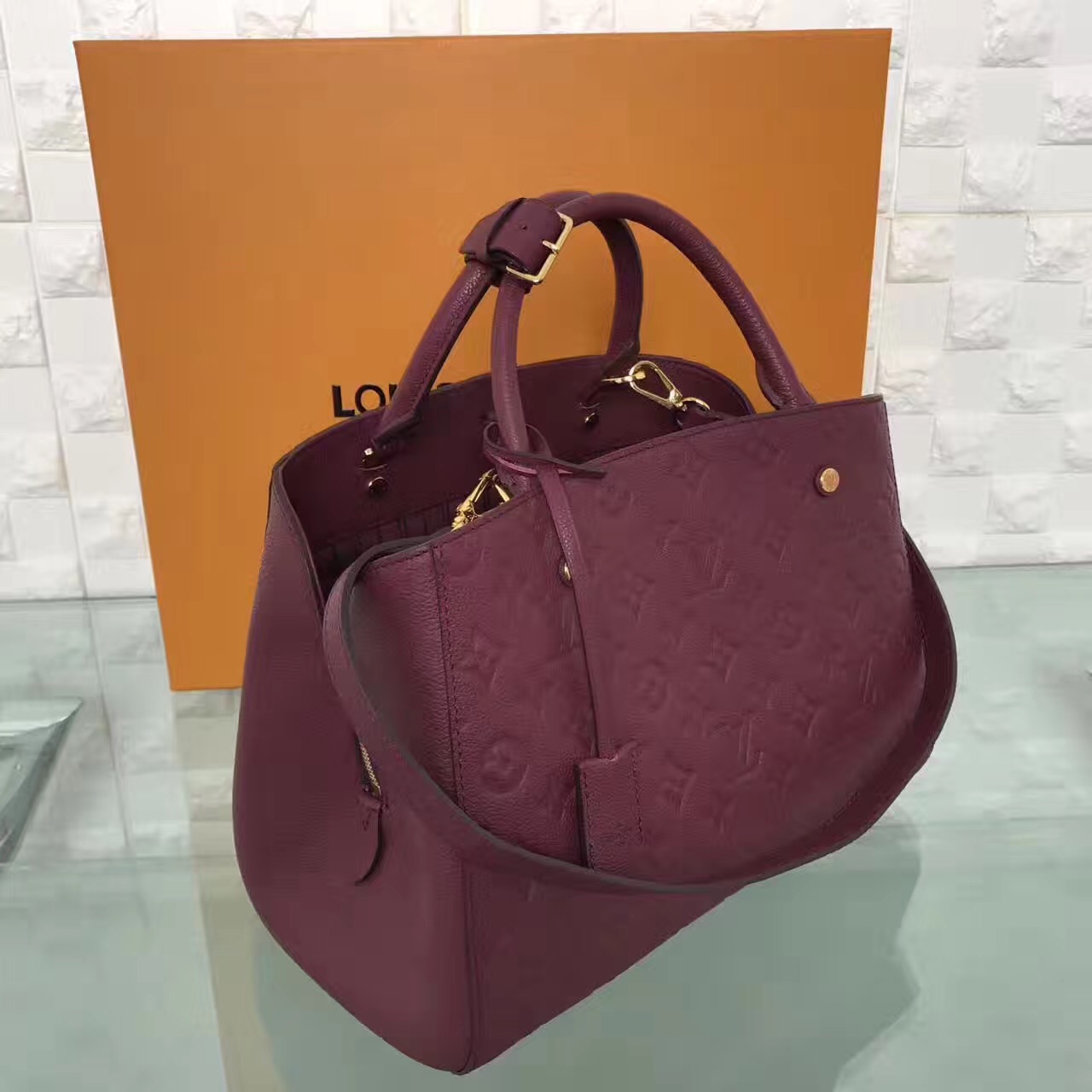 LV Louis Vuitton shoulder monogram Montaigne wine handbags [LV335] - $402.00 : Luxury Shop