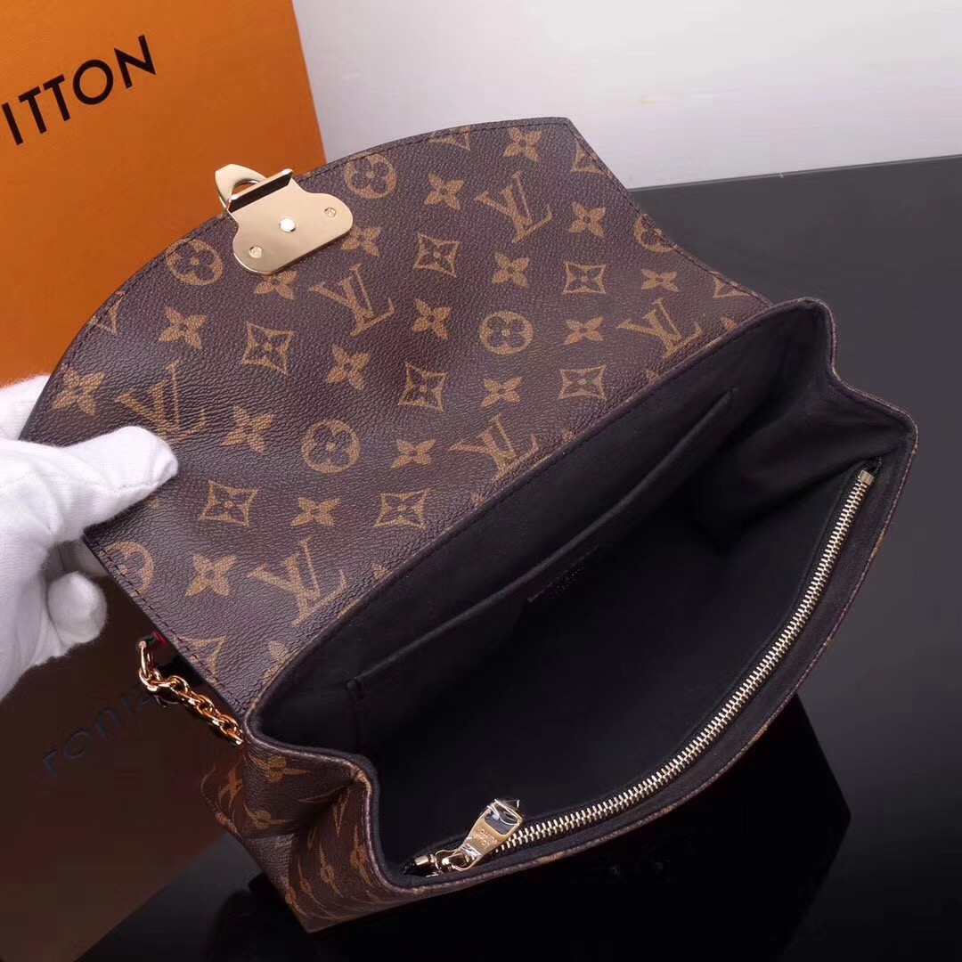 LV Louis Vuitton M43714 Saint Placide Leather Monogram Handbags bags Black [LV1012] - $299.00 ...