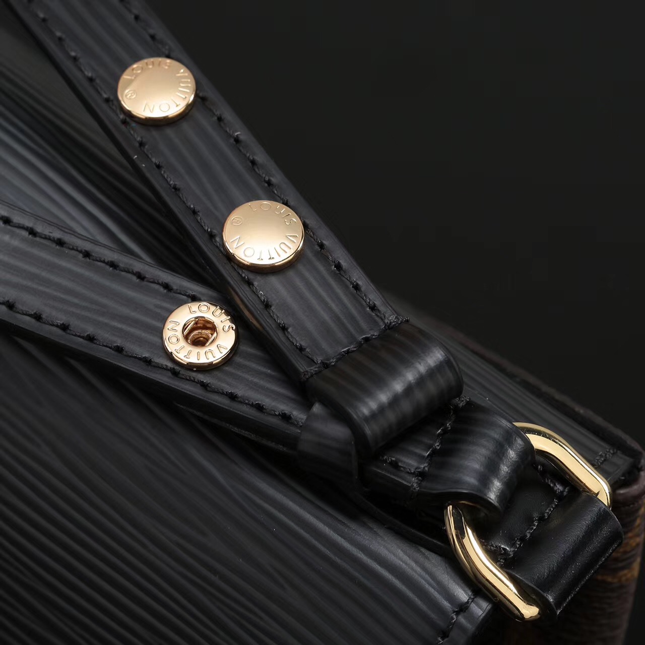 LV Louis Vuitton Monogram Saint Michel Epi bags M44031 Handbags Black [LV1057] - $339.00 ...