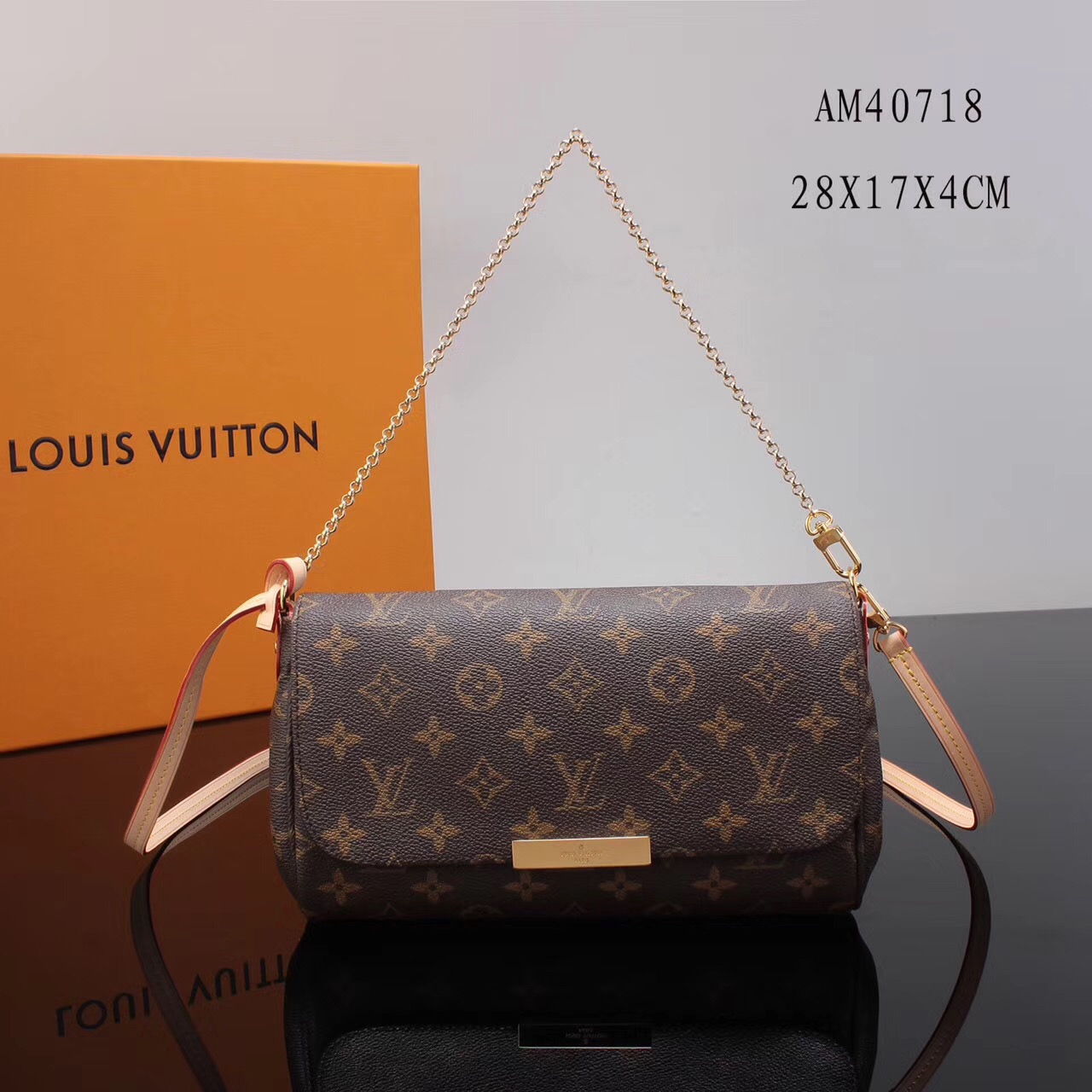 LV Louis Vuitton Monogram AM40718 Shoulder bags Handbags Brown