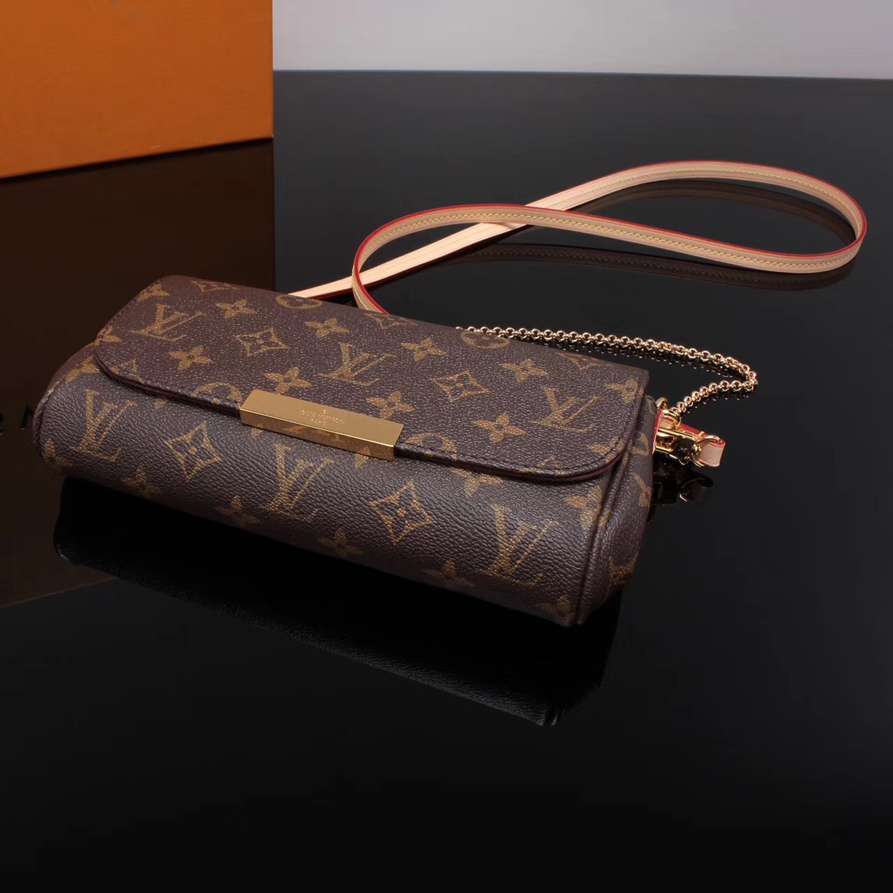 LV Louis Vuitton Monogram Small AM40717 Shoulder bags Handbags Brown [LV1066] - $259.00 : Luxury ...