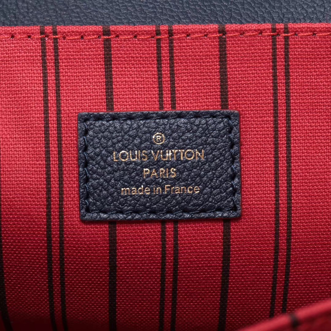 LV Louis Vuitton Pochette Metis bags M44071 Leather Handbags Black&red [LV1075] - $399.00 ...