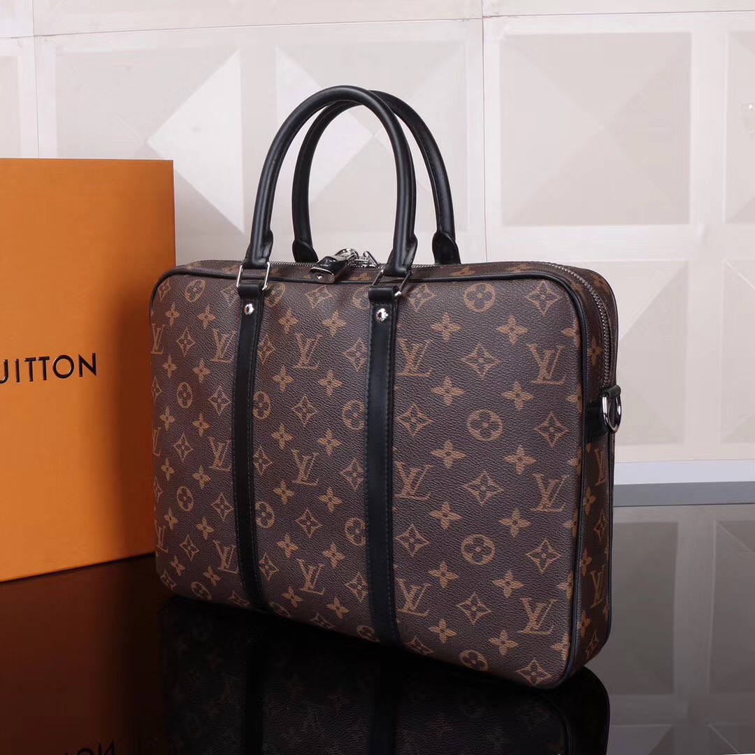 Men LV Louis Vuitton Porte-documents Voyage Handbags M52005 Monogram ...