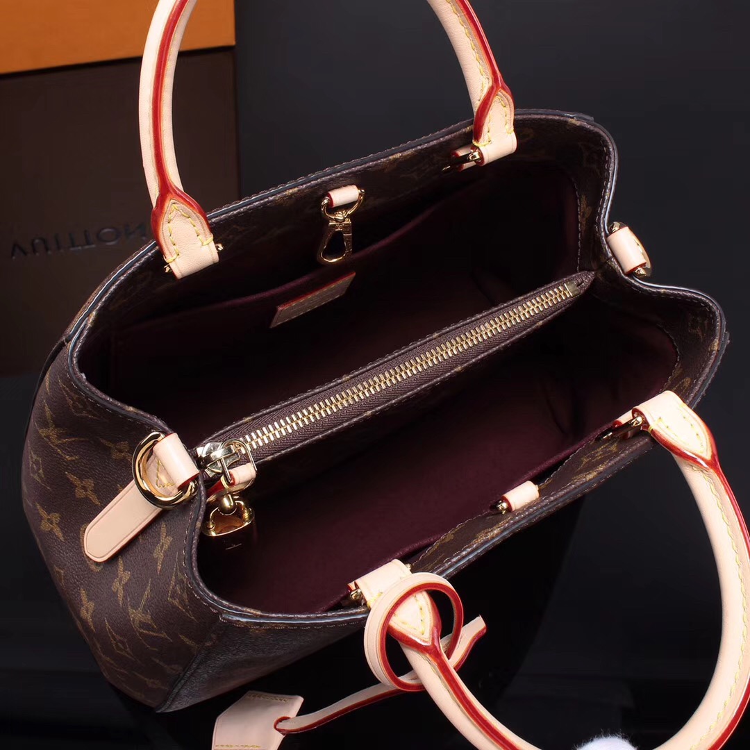 LV Louis Vuitton Monogram Montaigne M41055 BB Handbags bags Brown [LV1096] - $299.00 : Luxury Shop