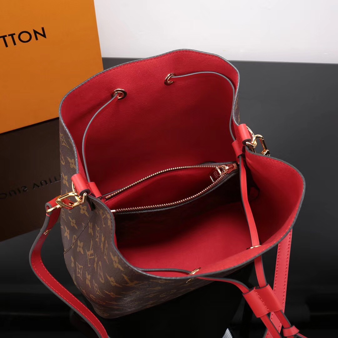 LV Louis Vuitton M44021 bags Monogram NEONOE Handbags Red [LV1114] - $299.00 : Luxury Shop