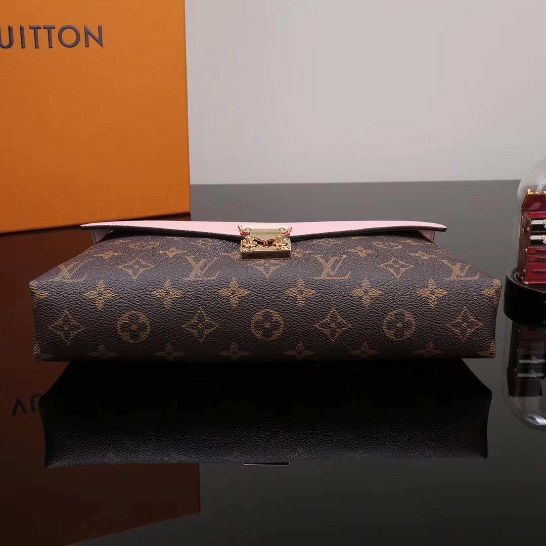 LV Louis Vuitton Pallas Chain Handbags Leather M40543 Monogram bags Pink [LV1136] - $359.00 ...