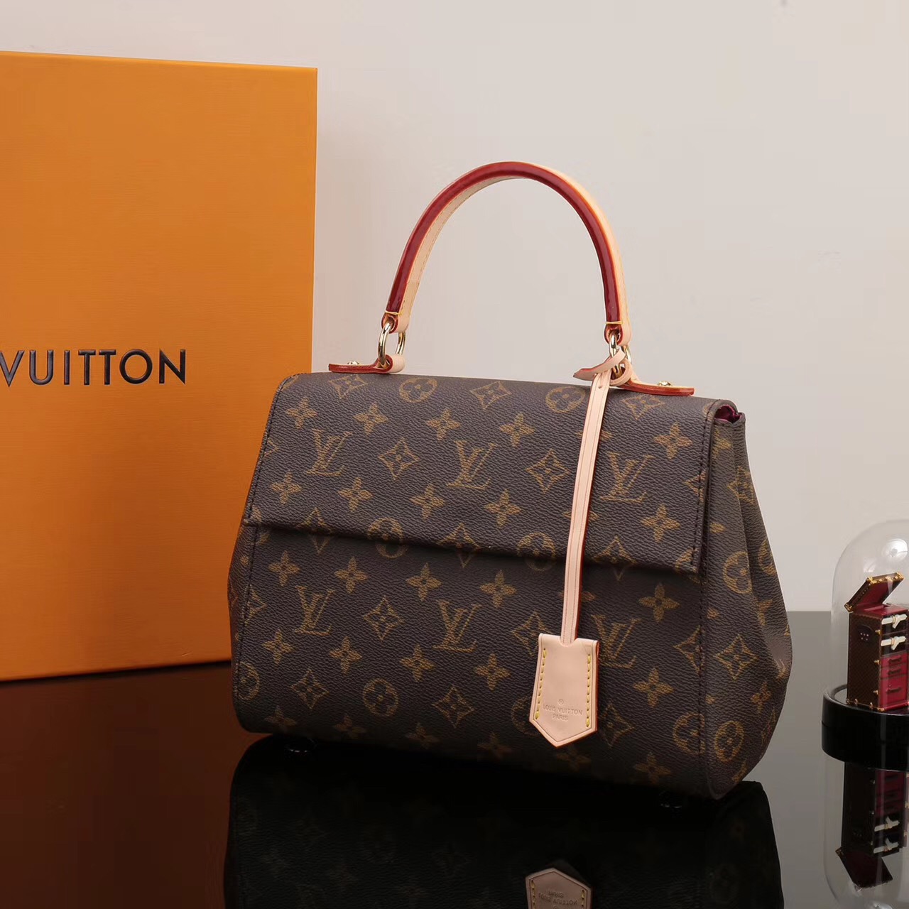 LV Louis Vuitton Cluny BB Handbags Shoulder M43401 Monogram bags Pink [LV1140] - $349.00 ...