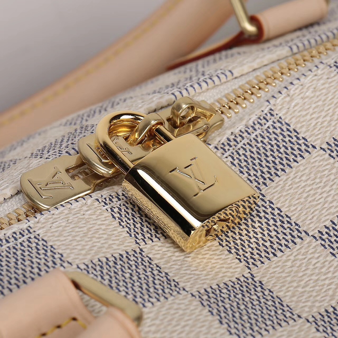 LV Louis Vuitton Speedy 30 Damier bags N41373 Handbags White