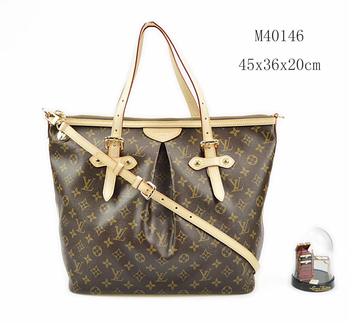 LV Louis Vuitton Menilmontant Monogram bags M40146 Handbags Brown