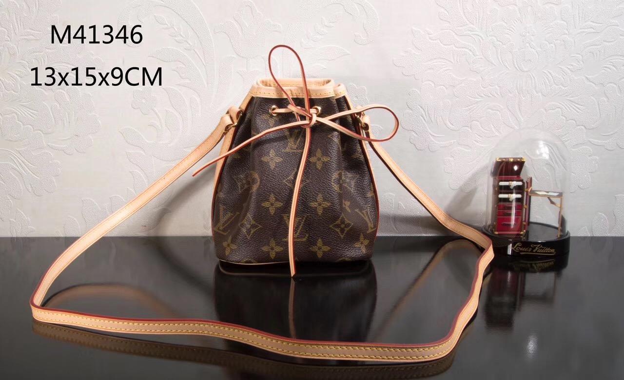 LV Louis Vuitton M41346 Nano Monogram Noe bags Handbags Brown