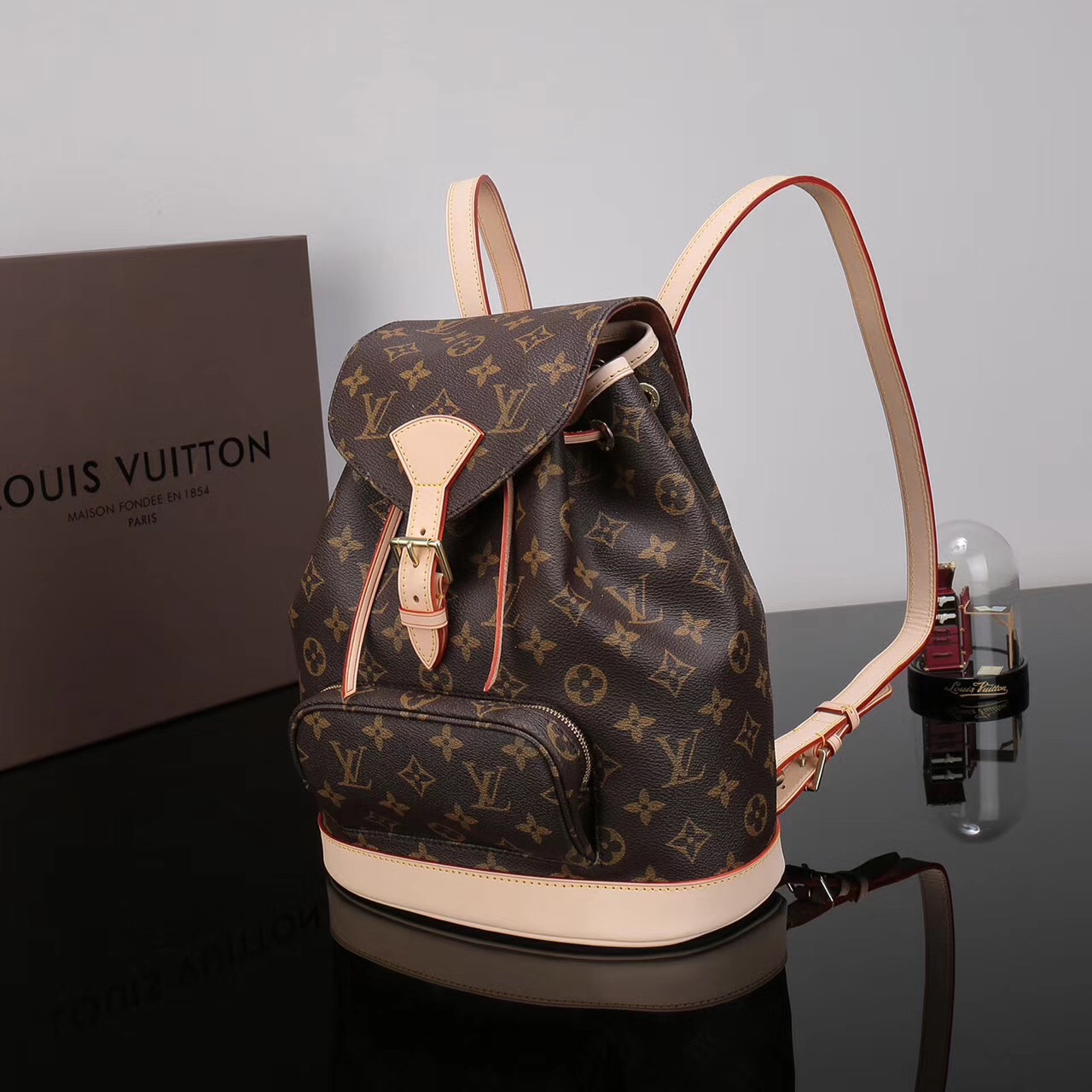 LV Louis Vuitton M51136 Montsouris Monogram Backpack bags Handbags Beige [LV1170] - $349.00 ...