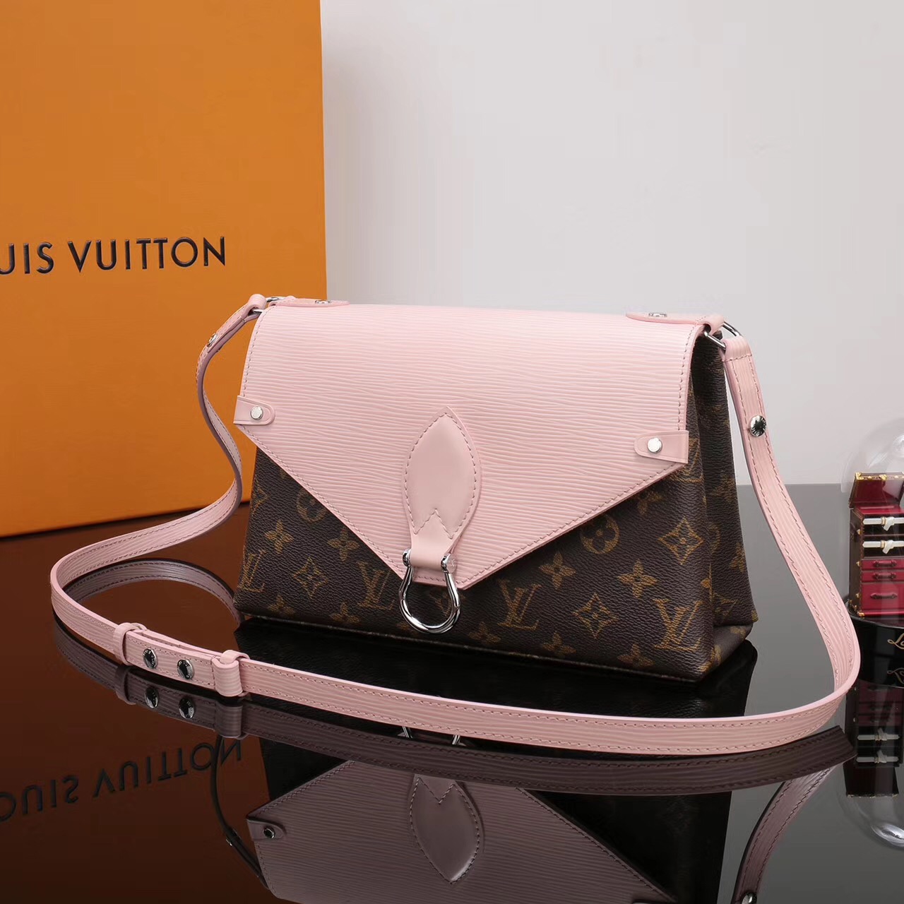 LV Louis Vuitton Saint Michel Handbags Epi M44033 Monogram bags Pink [LV1189] - $339.00 : Luxury ...
