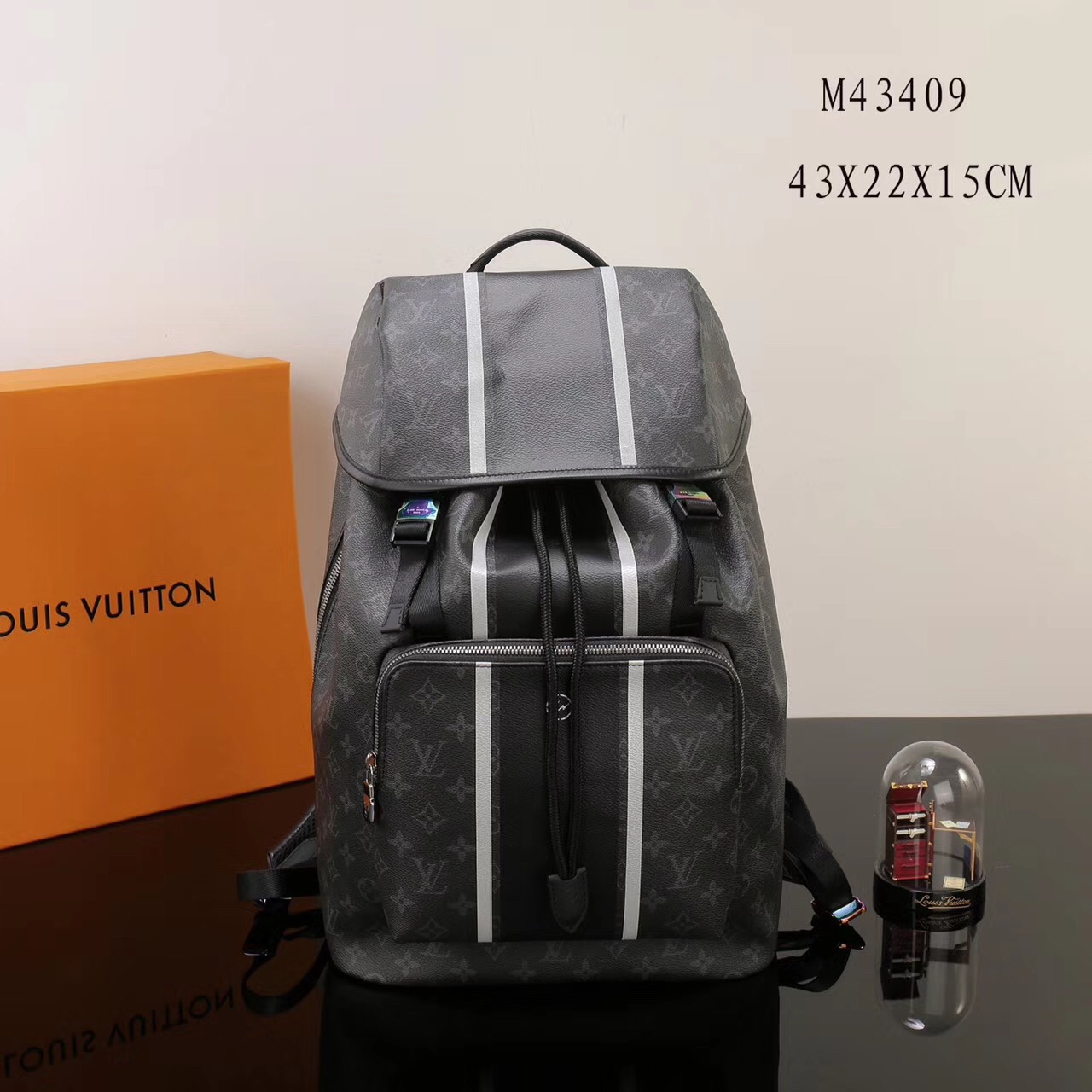 Men LV Louis Vuitton Zack Backpack Monogram Handbags M43409 bags Black [LV1191] - $389.00 ...