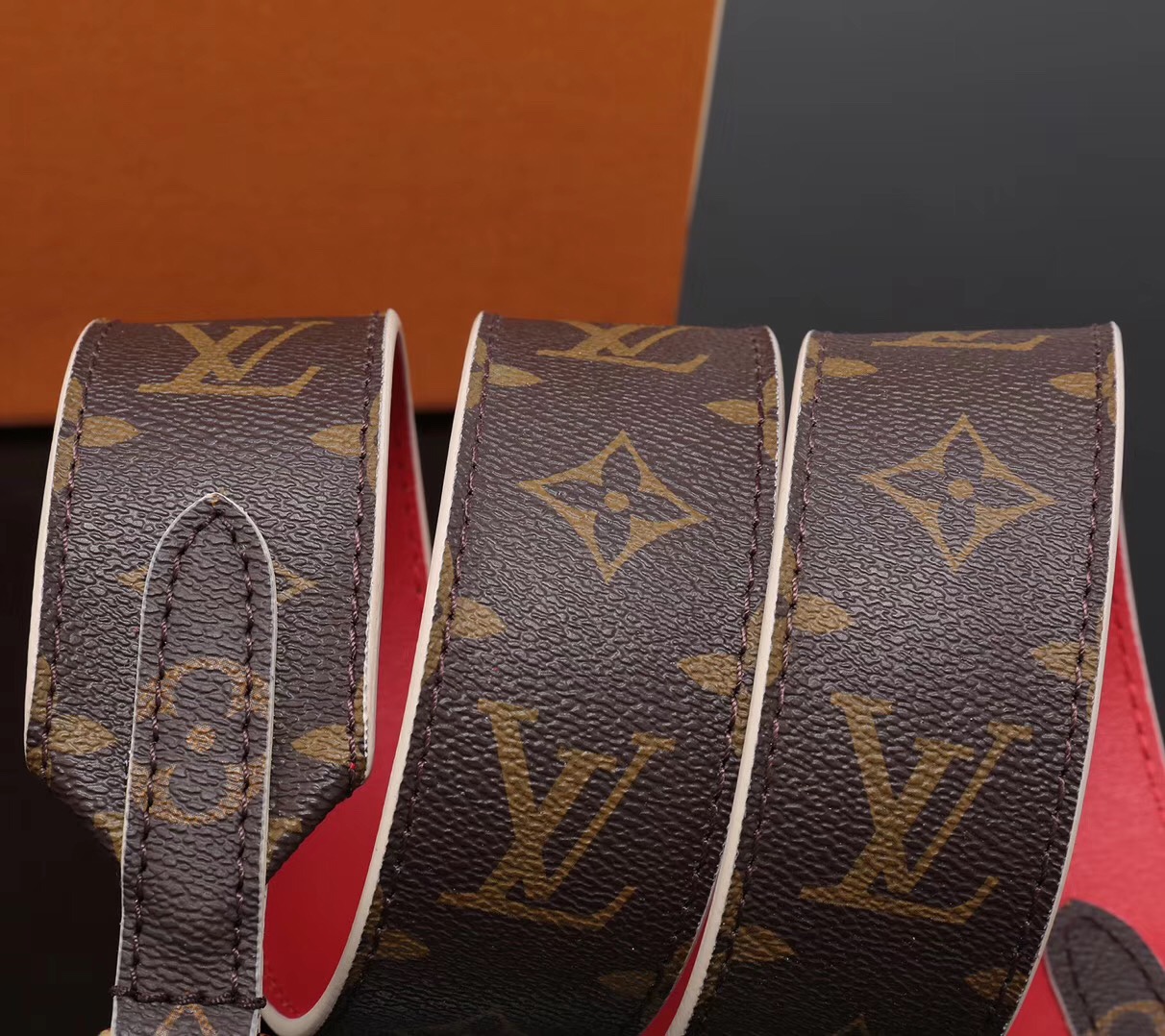 LV Louis Vuitton J02287 Monogram bags Strap 