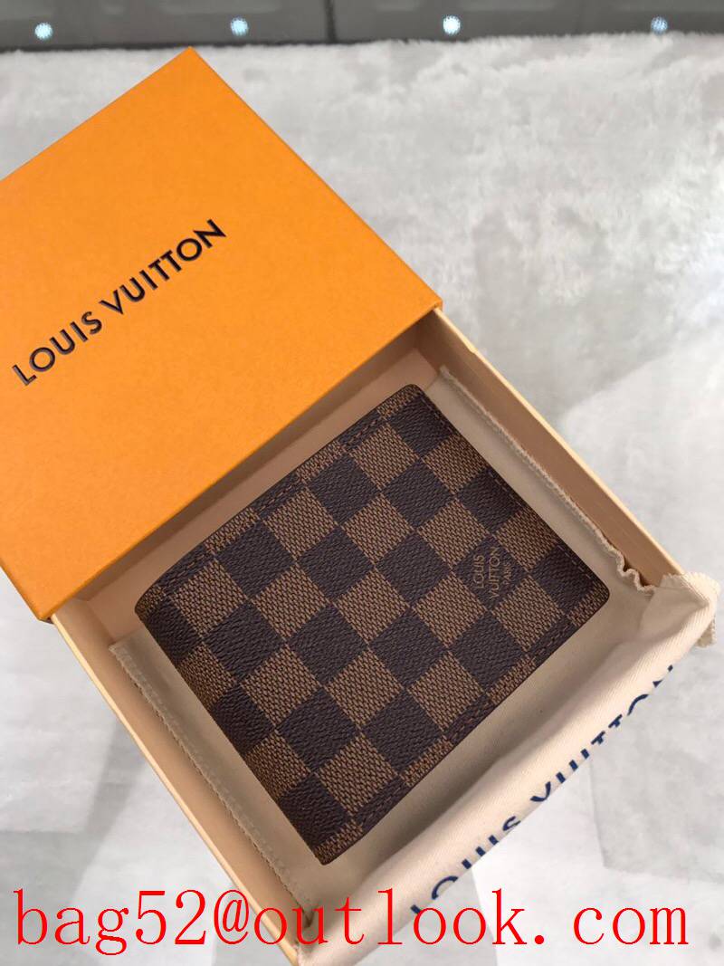 LV Louis Vuitton short brown monogram card holder wallet purse M60895