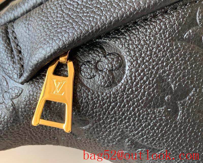 Louis Vuitton LV Monogram Empreinte Leather Bumbag Belt Bag M44812 Black