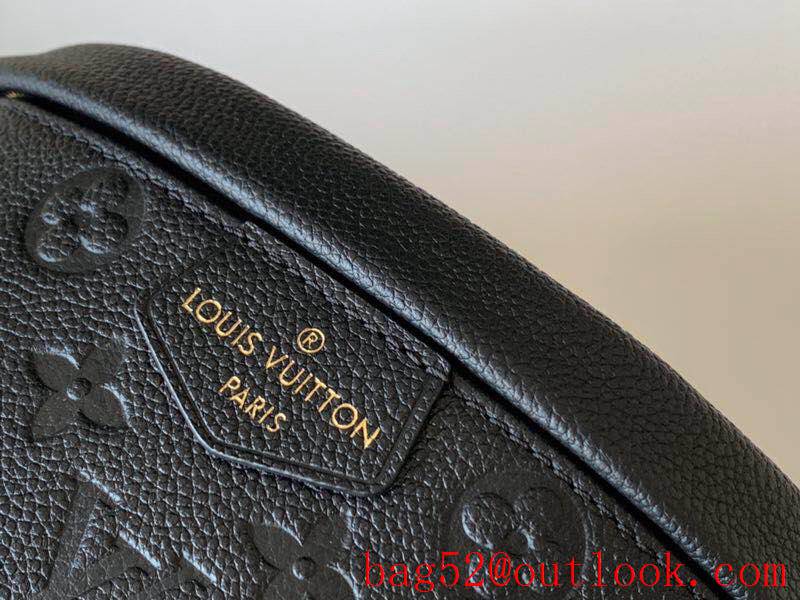 Louis Vuitton LV Monogram Empreinte Leather Bumbag Belt Bag M44812 Black