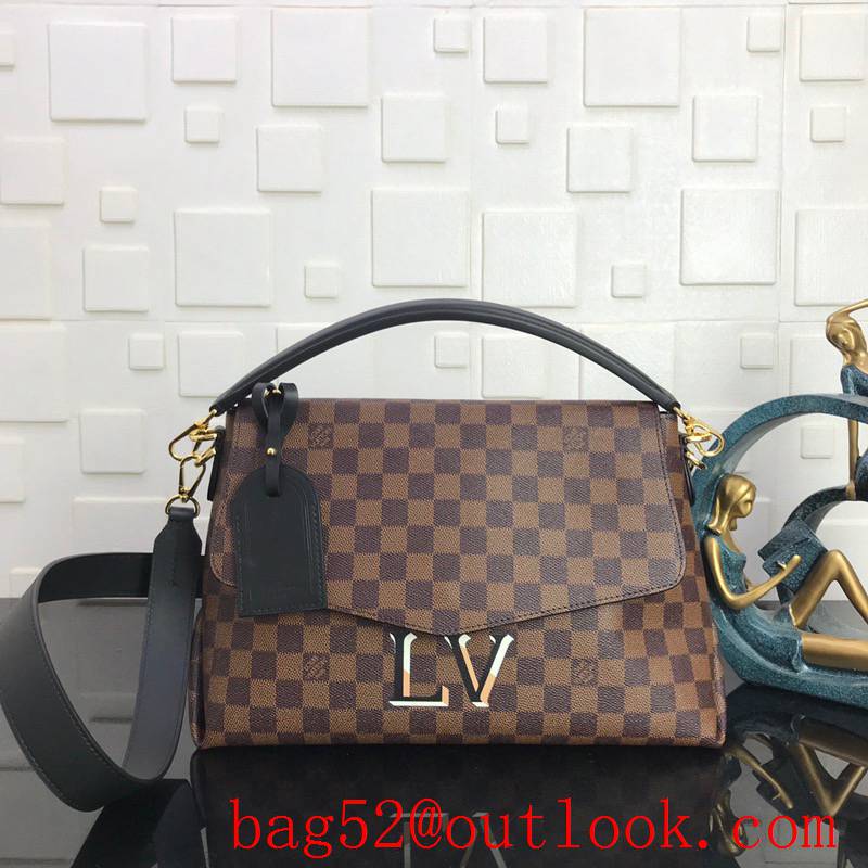 Louis Vuitton LV Damier Ebene Beaubourg Tote Bag Handbag N40177 Brown