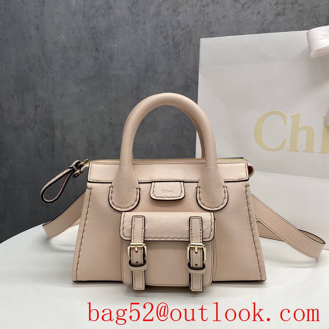 Gucci leather bag in bag thick edging line women;s crossbody light pink handbag