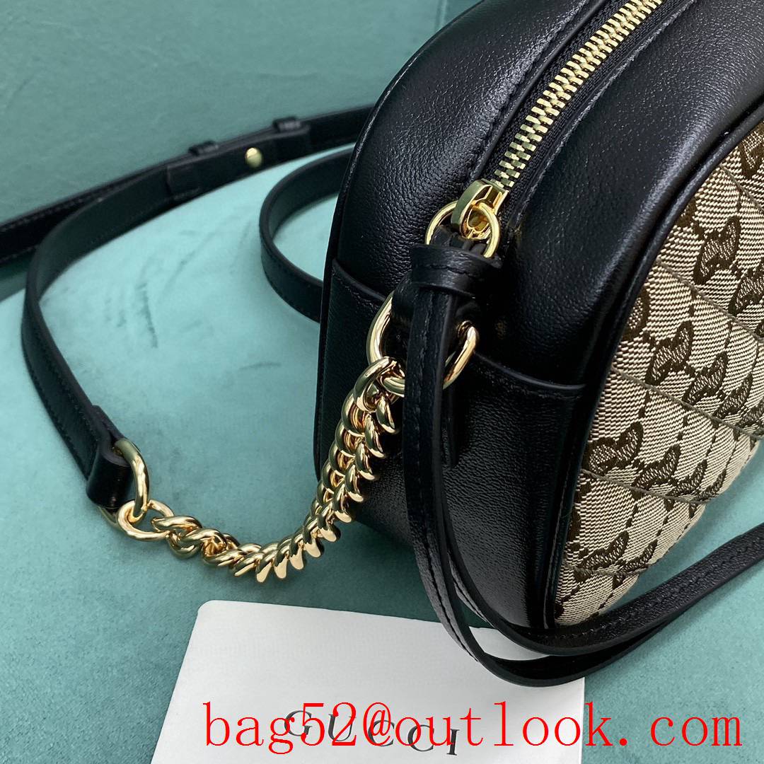 Gucci GG Marmont canvas camera brown handbag