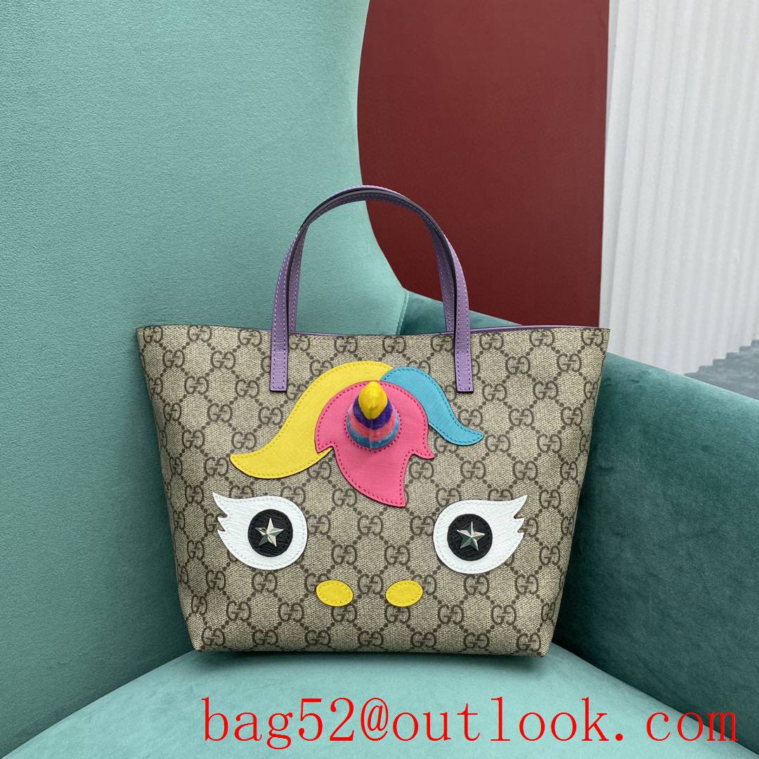 Gucci medium tote unicorn children's handbag