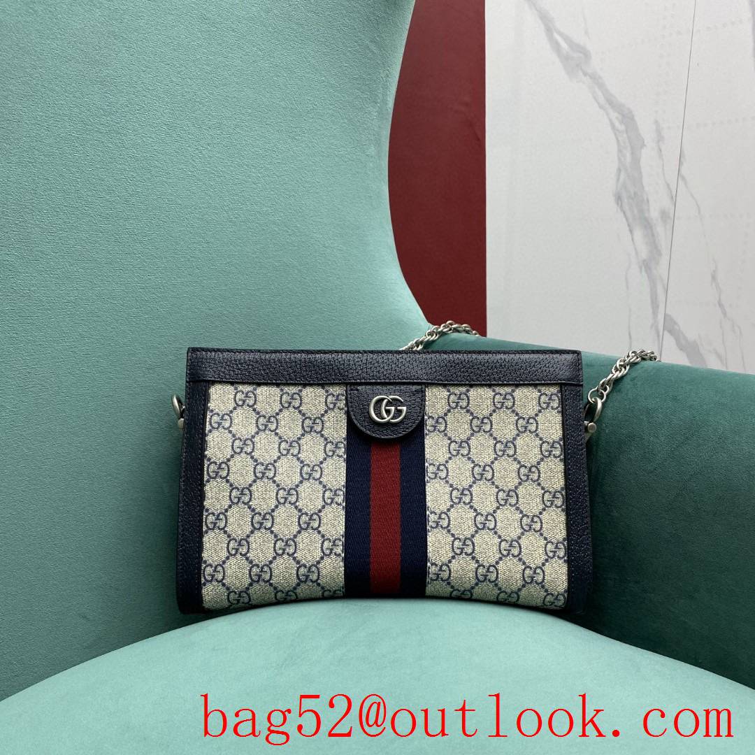 Gucci Ophidia Tote Shoulder Crossbody navy blue women's handbag