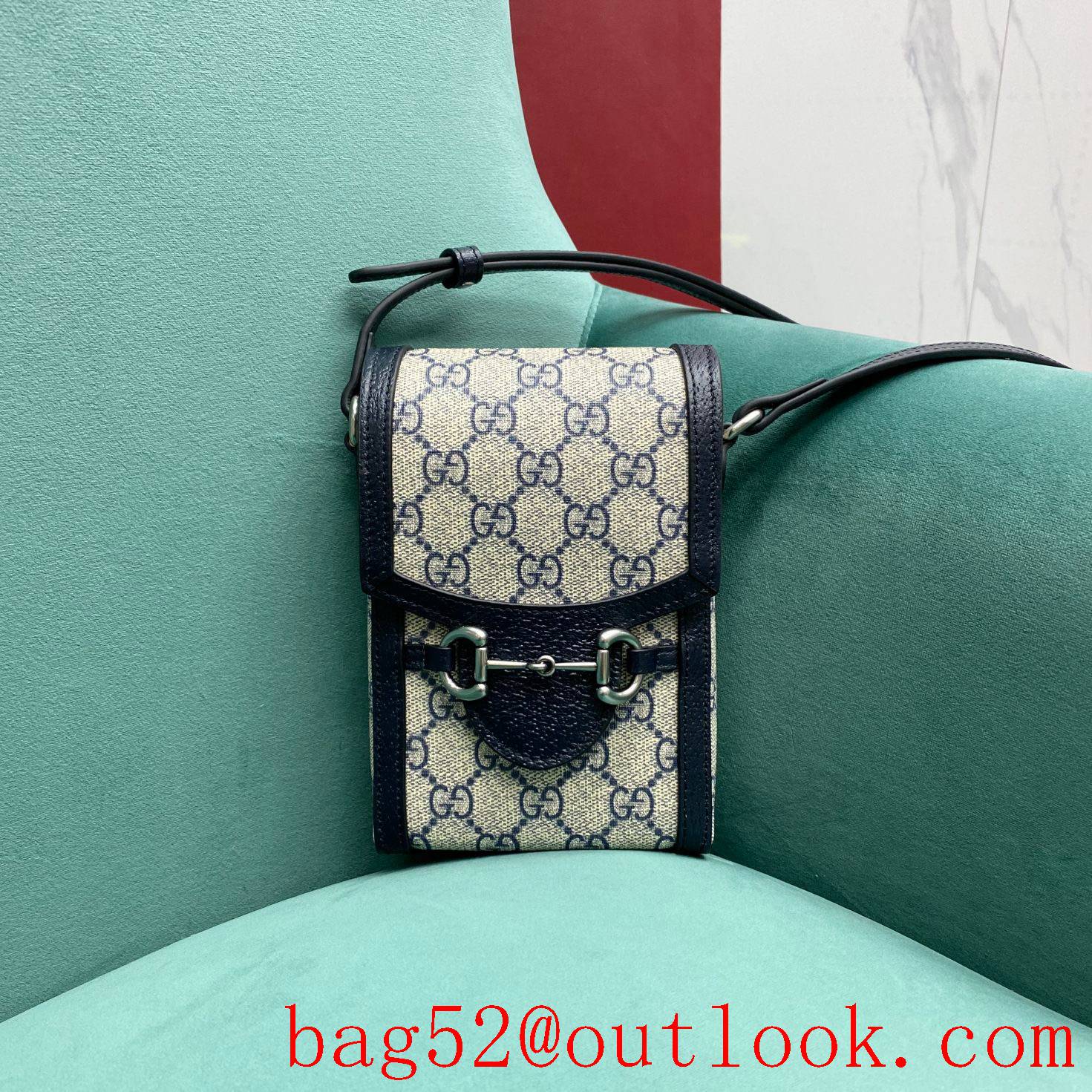 Gucci 1955 horsebit mobile phone bag spot crossbody handbag