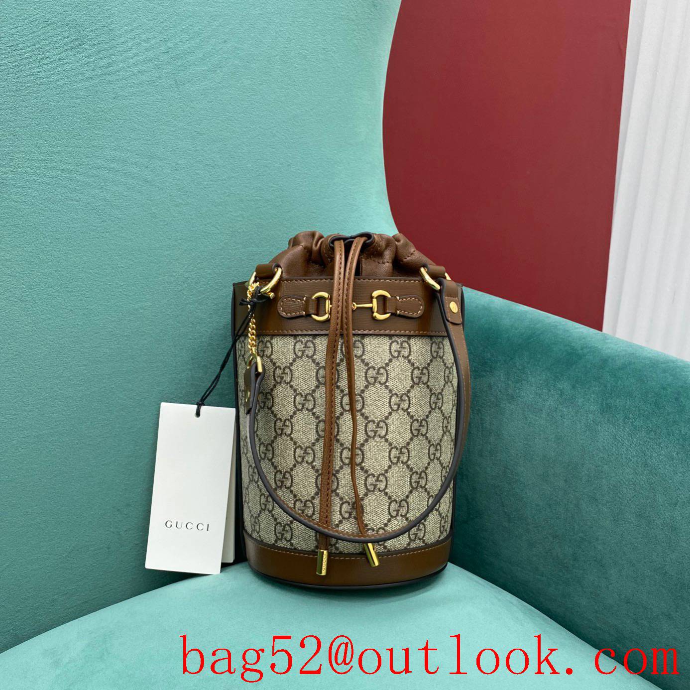 Gucci Horsebit Bucket Vintage Drawstring shoulder handbag