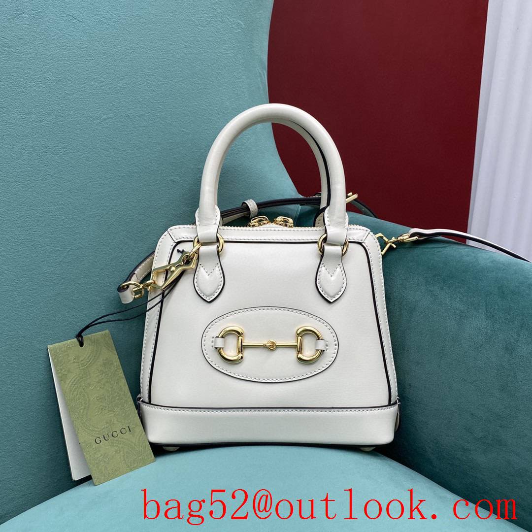 Gucci 1955 mini shell bag white women's shoulder handbag