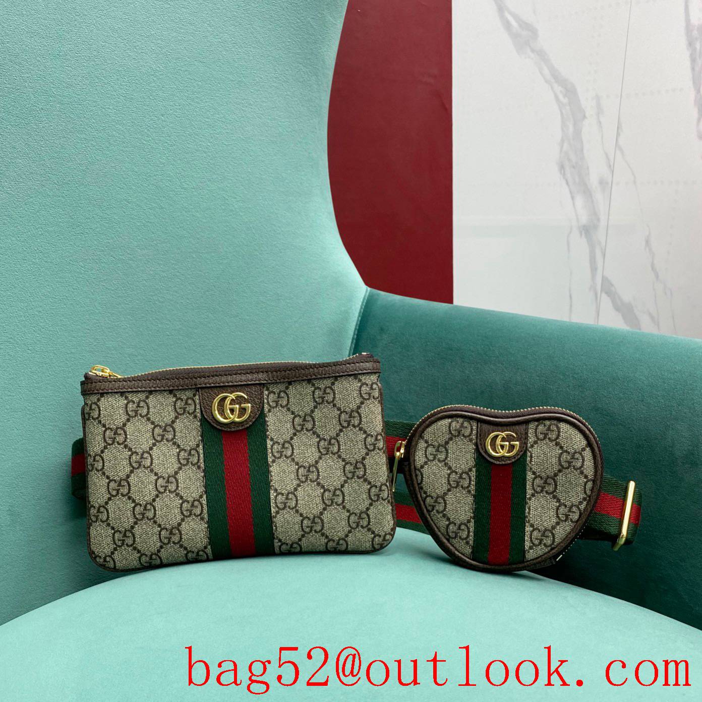 Gucci Square Heart Double mother handbag