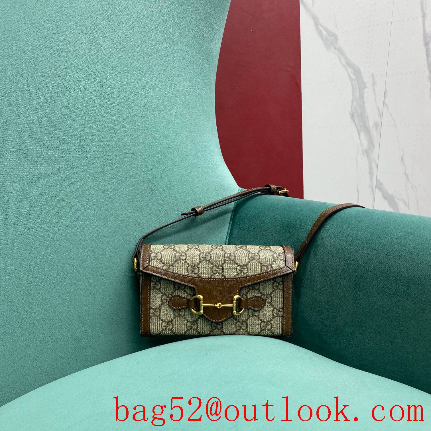 Gucci 1955 mini brown shoulder crossbody womne's handbag