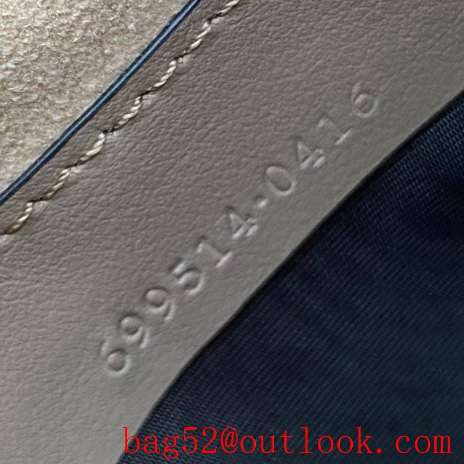Gucci GG Marmont underarm brown half-moon handbag