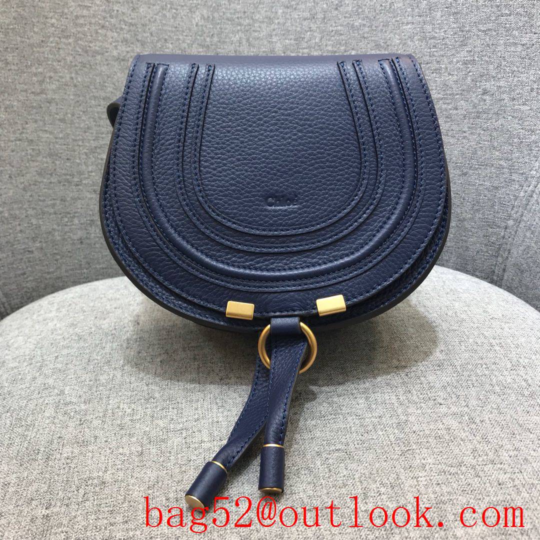 Chole eye-catching U-shaped imported natural tumbled cowhide soft curves shoulder leather pattern embellishment bag