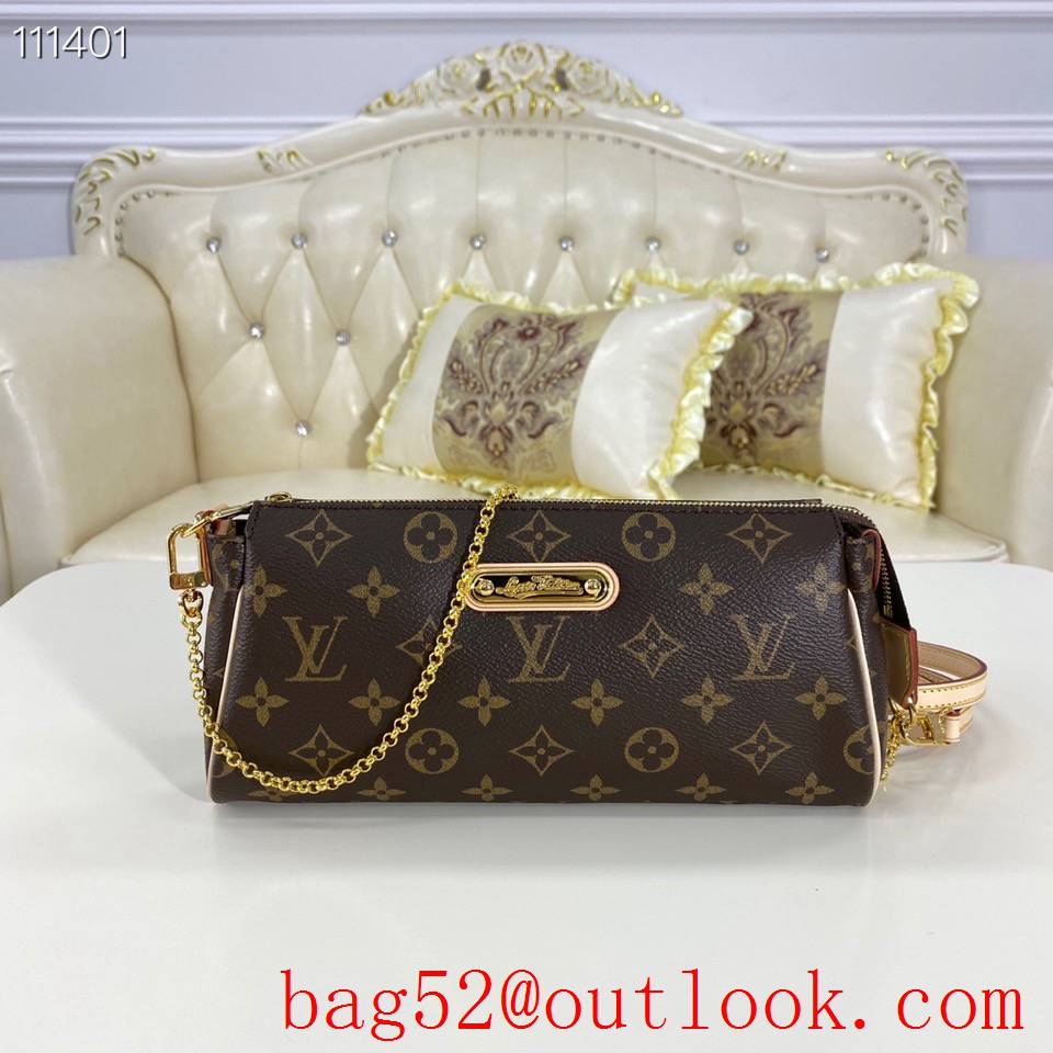 Louis Vuitton LV Eva Shoulder Bag Handbag with Monogram Canvas M95567 Brown