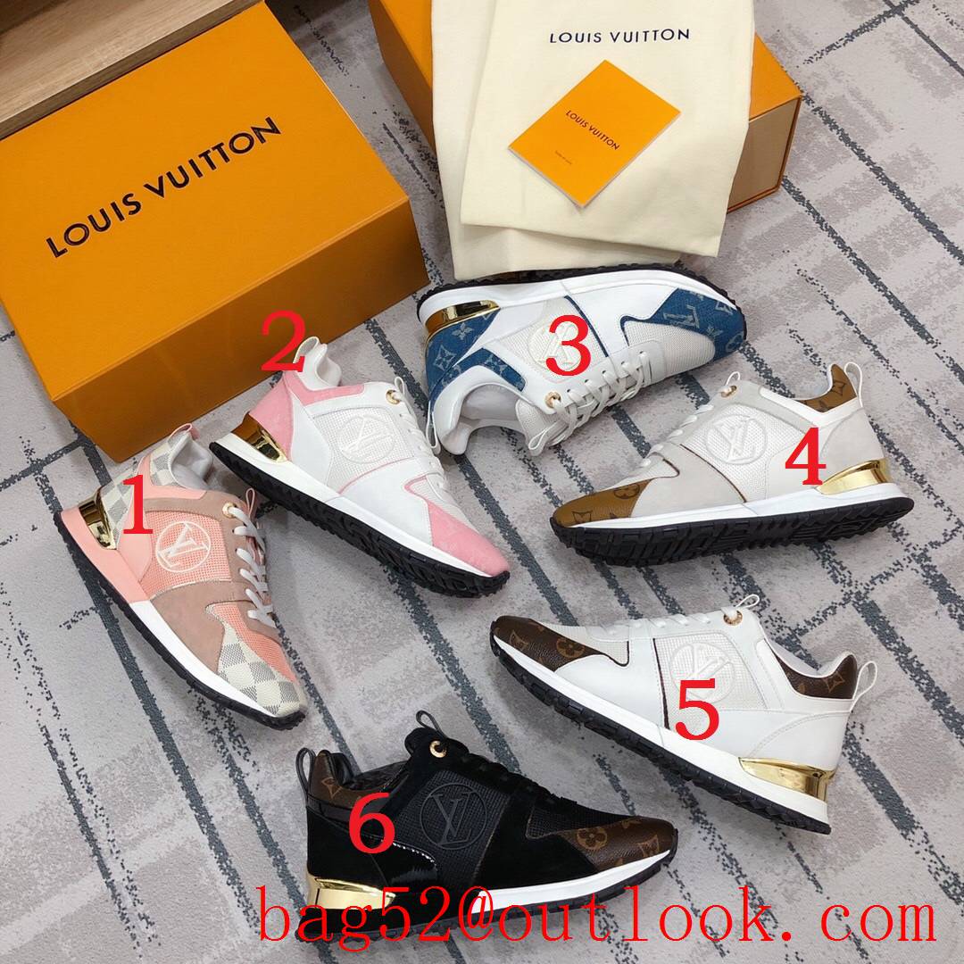 Louis Vuitton lv run away sneaker shoes for women 6 colors