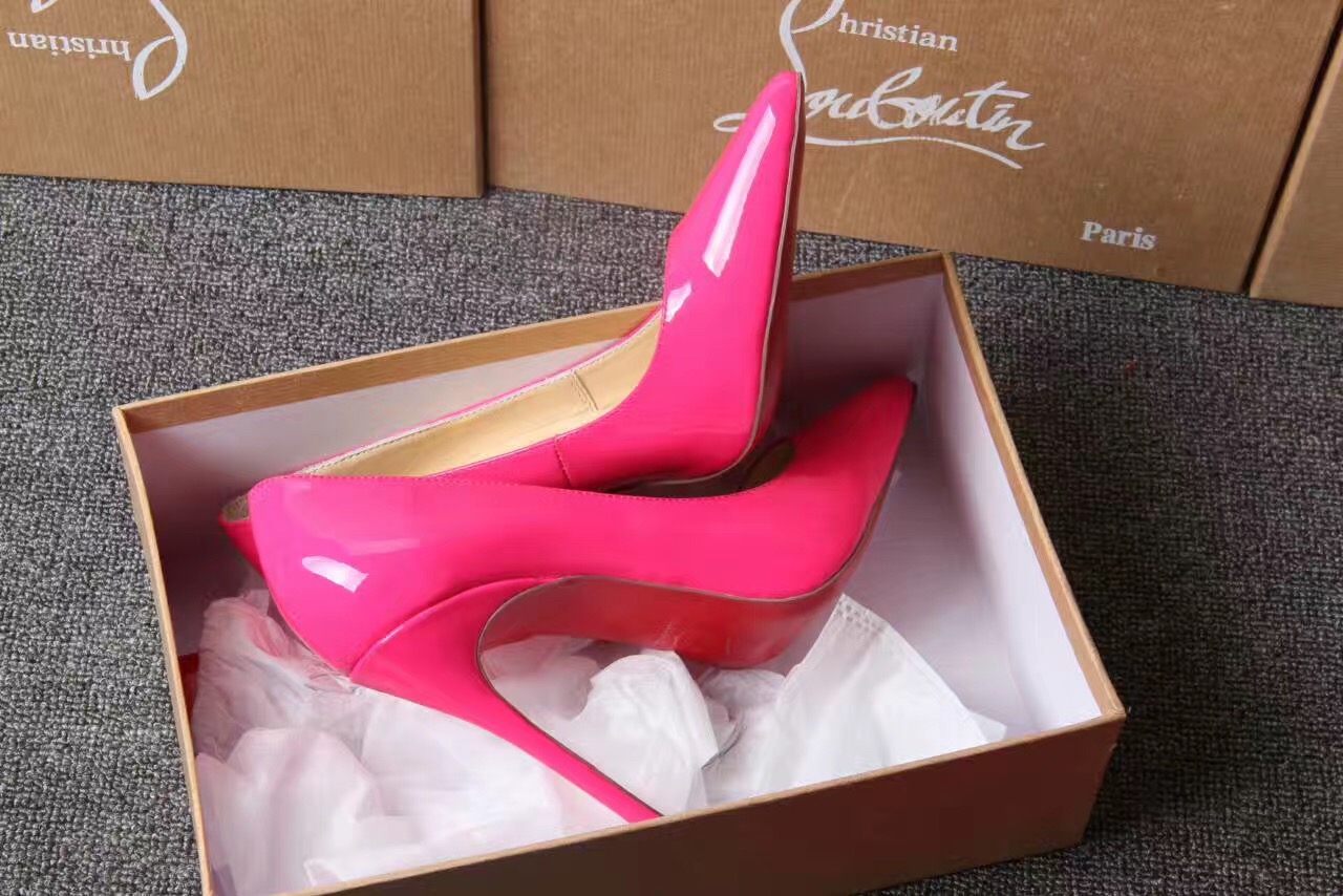 Christian Louboutin CL sandals 11cm heels pink shoes