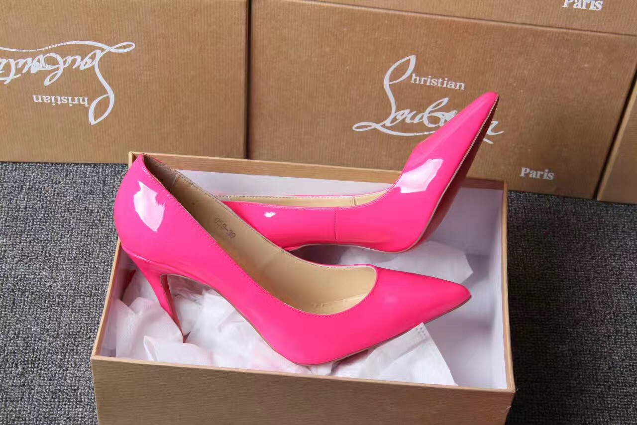christian louboutin heels pink